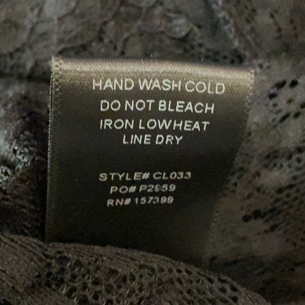 NWT sexy gown MAD FOR LOVE button-up black lace dress long sleeve sheer XS tag:S - Picture 11 of 14